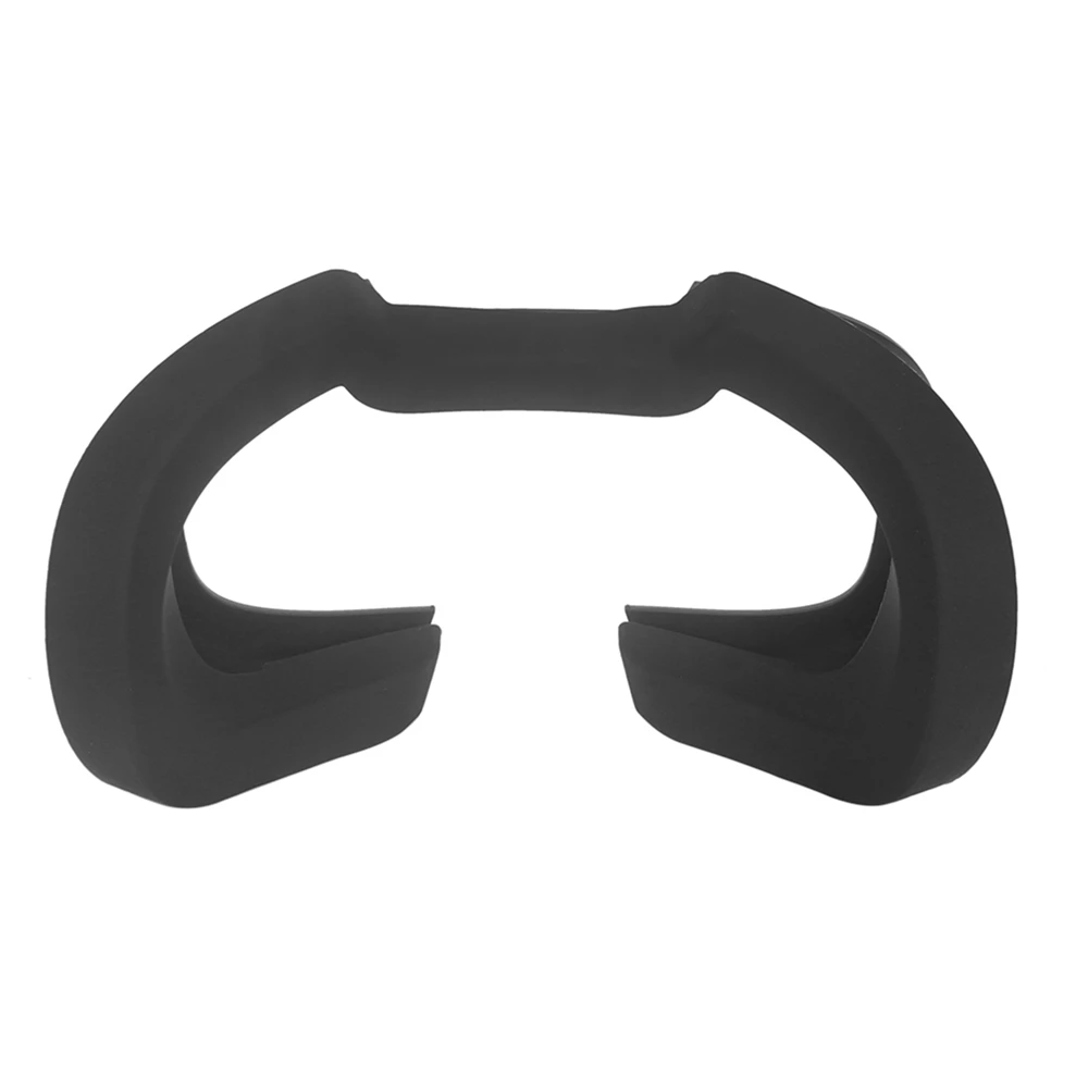 Для Oculus Rift S мягкая силиконовая маска для глаз крышка Накладка Очки виртуальной реальности VR гарнитура дышащая светильник Блокировка маска для глаз Pad Запасные Запчасти - Цвет: Черный