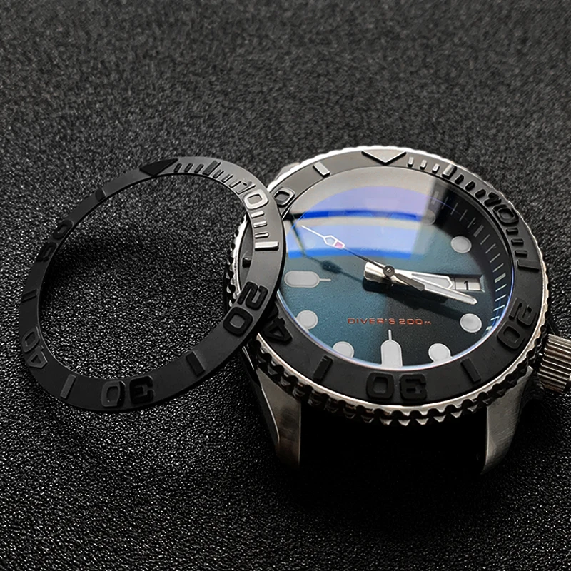 Скошенная керамическая вставка для рамки 38*30 6 мм мод Seiko brand SKX007 SKX009 запчасти