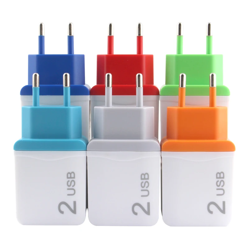 DC 5V 2A Power Supply USB Adapter Universal 5 Volt 2 Ports Travel Mobile Phone Charger EU Converter AC 220V TO | Обустройство дома