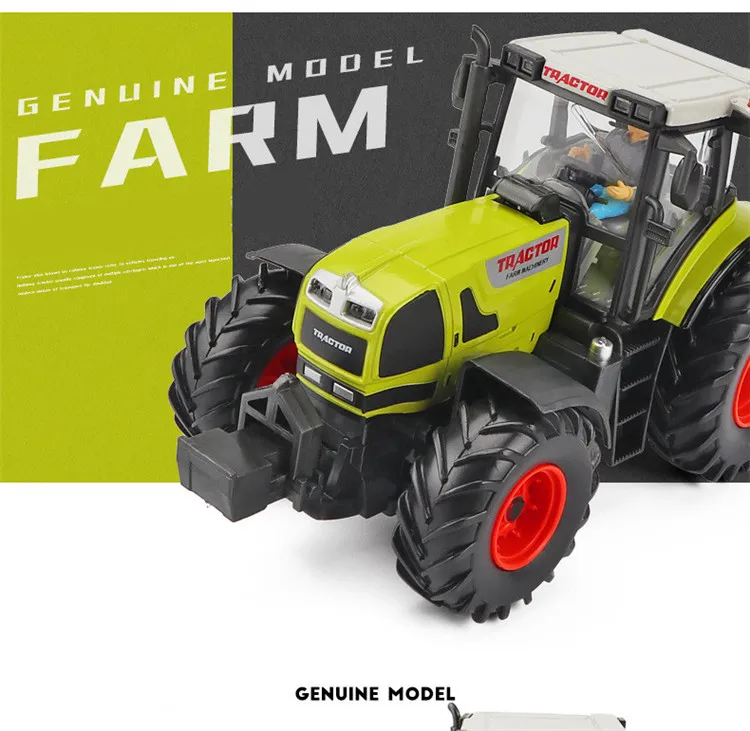 Моделирование 1:32 сельскохозяйственный трактор сплав модель, литье под давлением скользящая Инженерная машина игрушка, Изысканный детский подарок