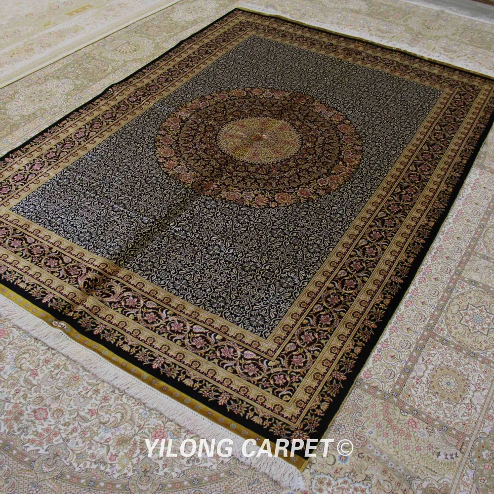 Yilong 5,5 'x8' персидский ковер прямоугольник vantage ручные шелковые ковры(ZQG326A