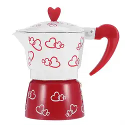 Aluminum Stovetop Italian Coffee Maker - Classic Home & Office Brewer (Size L)