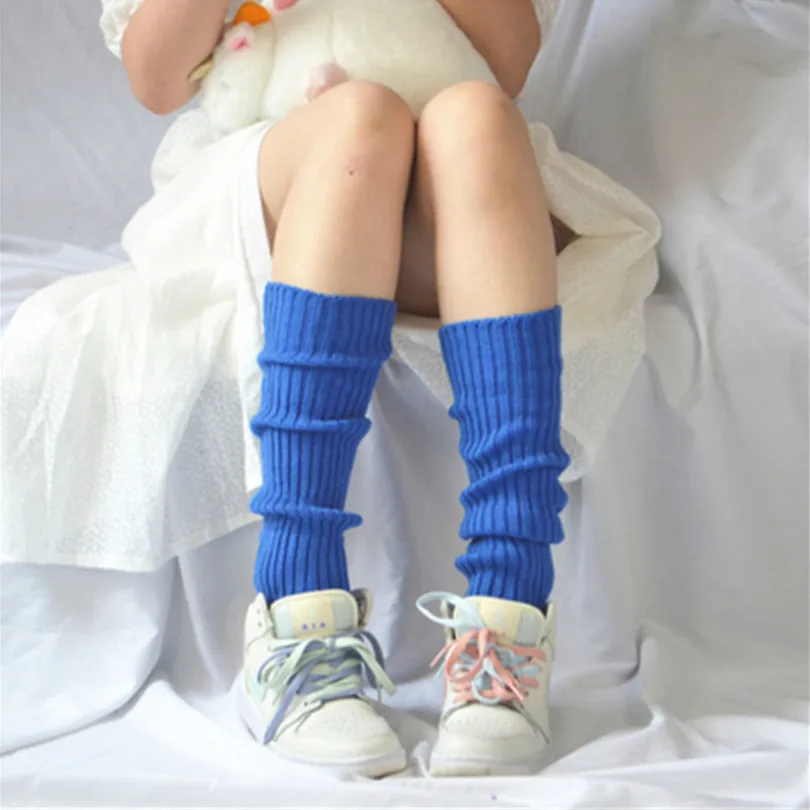 Leg Warmers Sweet Girl Leg Warmers Wool Ball Knitted Foot Cover Women Autumn Winter Leg Warmer Socks Japanese