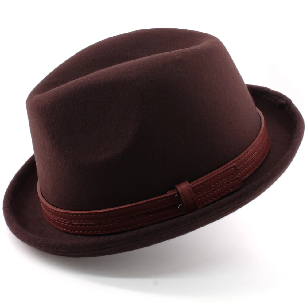 Männer Frauen Fedora Hüte Trilby Cap Jazz Homburg Sonnenhut Klassisch Retro Party Street Style Outdoor Reisen Winter Größe US 7 1/4 UK L – Detail 15
