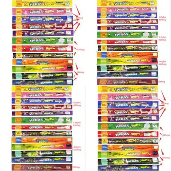 

2020 Mix 4 14 Types Medicated Nerds Rope Empty Infused Gummy Packaging Mylar Bags 60 Minute 50mg Three Edge Sealing Bag Foil Foo