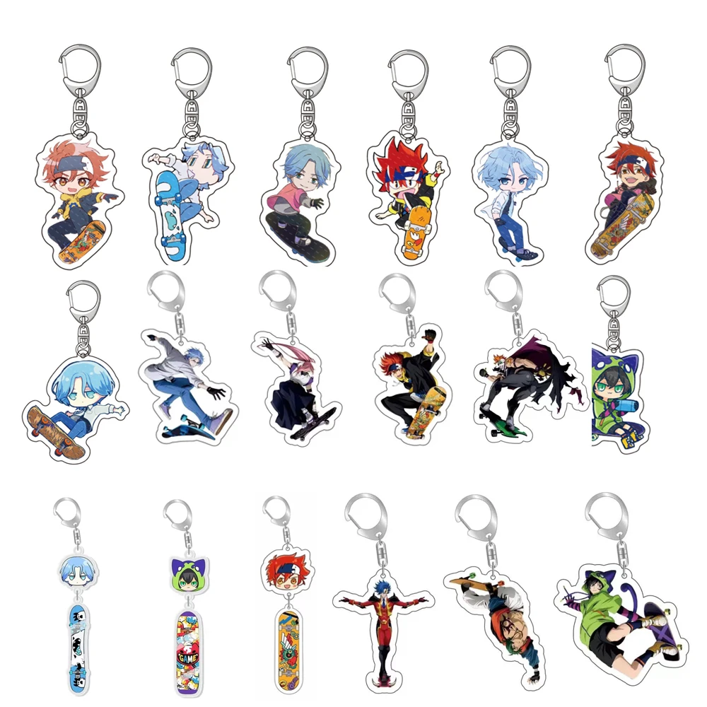 

18pcs Anime SK8 The Infinity Acrylic Keychains Reki Kyan Langa Hasegawa Cosplay Double Sided Figure Pendant Key Chain Jewelry