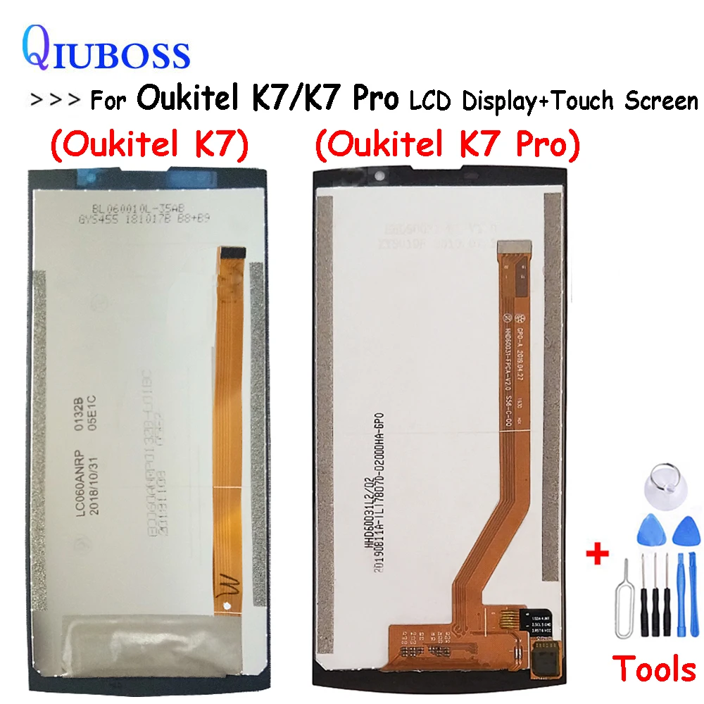 Для 6,0 дюймов Oukitel K7 ЖК-дисплей+ сенсорный экран протестированный экран дигитайзер сборка Замена для K7 Pro
