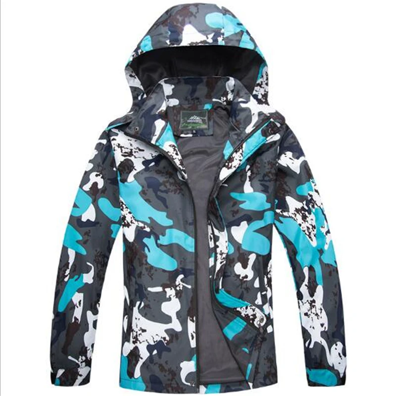 Уличная Мужская походная куртка для прогулок, охотничья куртка с капюшоном, камуфляжная верхняя одежда, Весенняя Спортивная дождевик, альпинистская Треккинговая ветровка