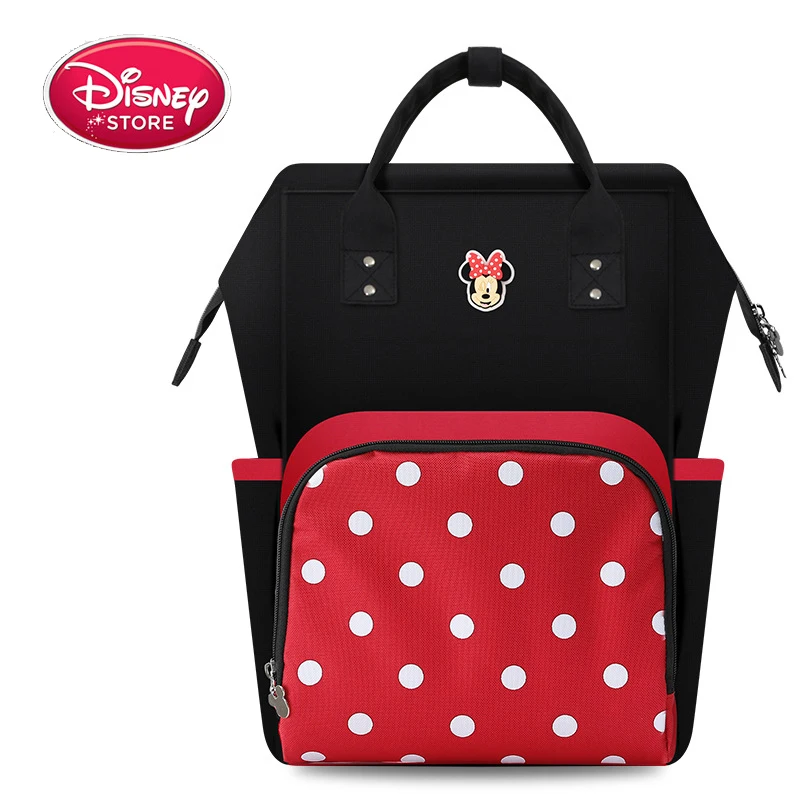 minnie Бренд disney, модные сумки для подгузников для мам, подгузники для беременных, Большая вместительная детская сумка, рюкзак для путешествий, сумка для мам для ухода за ребенком - Цвет: minnie