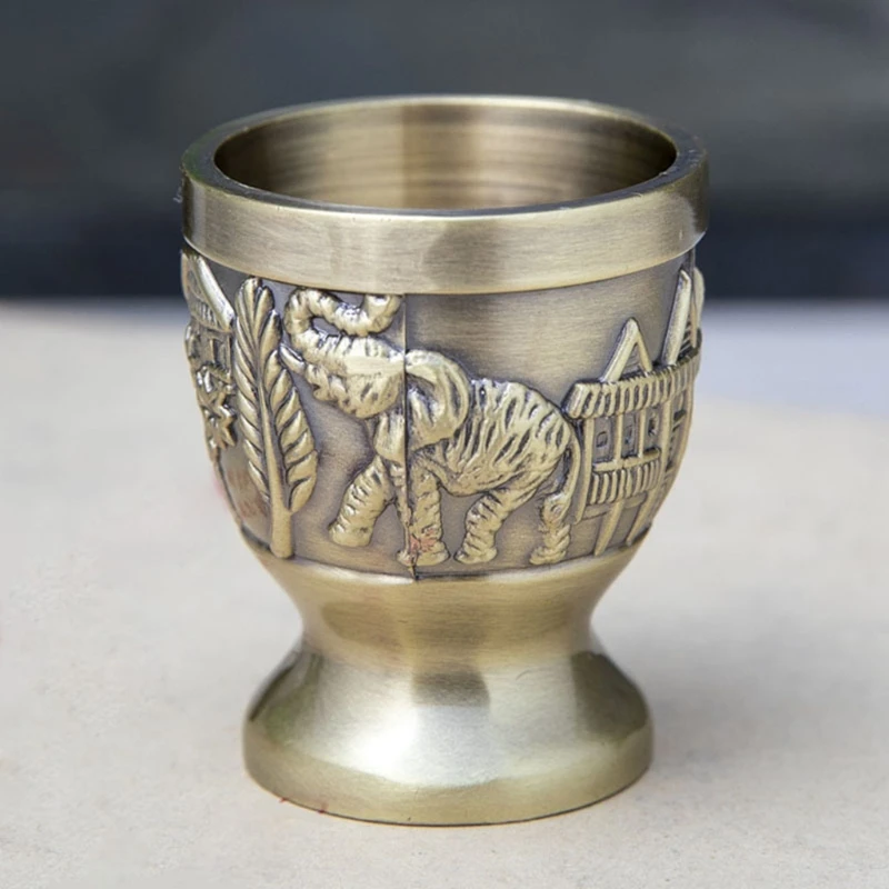 Chalice Wine Goblet Vintage Engraving Animal Mini Glasses Medieval Decor for Home Bar Party Wedding Decoration | Дом и сад