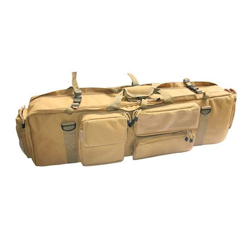 M249 Tan Тактическая Экипировка M249 сумка для оружия Военная охотничья стрельба винтовка пистолет рюкзак Открытый пистолет для переноски защитный чехол - Цвет: M249 Tan