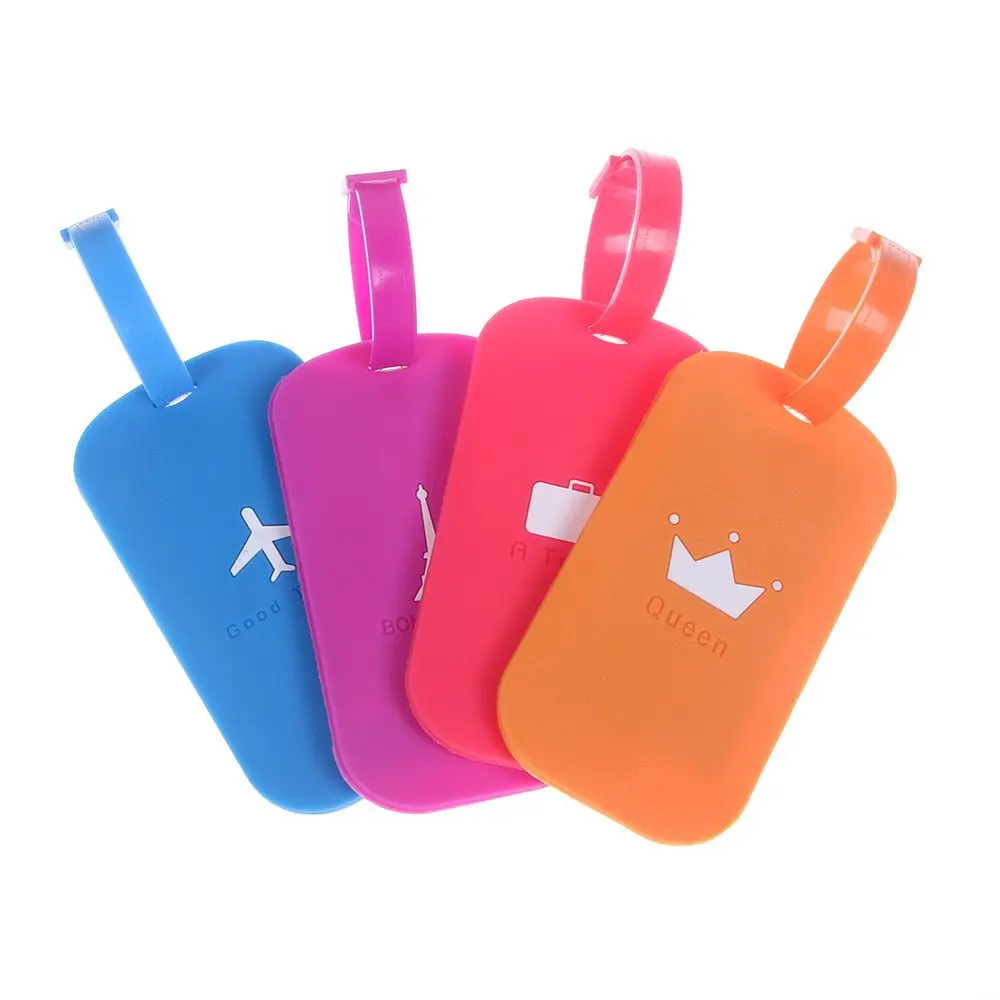 Travel Accessories Luggage Tag Address ID Name Suitcase Baggage Label Tags Cute PVC New Fashion Square Shape | Багаж и сумки