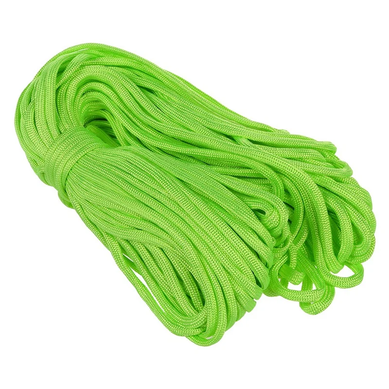 2 pcs 100Ft 7 Strand 550 Survival Bushcraft Паракорд парашютный шнур Тип III-оранжевый и неоновый зеленый
