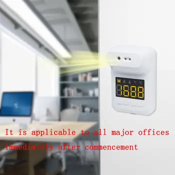 

1 Pcs Wall-Mounted Thermometer Infrared Sensor Digital Screen Memory Function Celsius Fahrenheit Conversion digital Thermometer