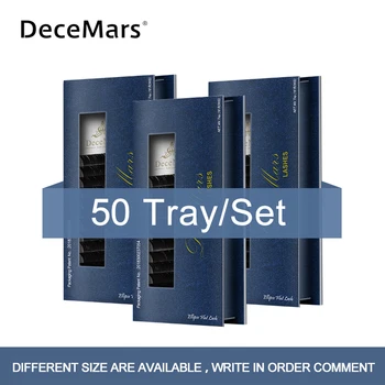 

DeceMars 50 Tray/set eyelashes makeup Flat Ellipse Split Tips Ellipse Shape Natural Light Faux Ellipse Eyelashes