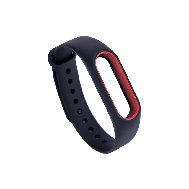 Soft Silicone For Xiaomi Mi Band 2 Replacement Sport Silicone Strap Wristband Bracelet Two-Tone Replacement Strap 23