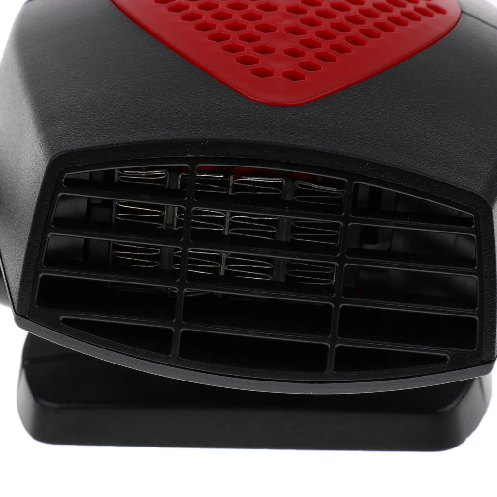 24V Car Truck Auto Heater Hot & Cool Fan Windscreen Window Demister Black