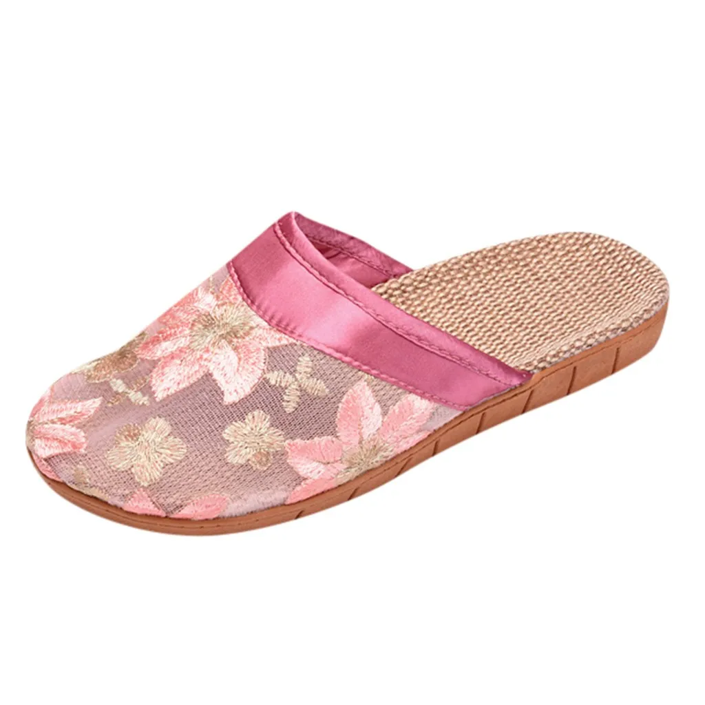 SAGACE-Zapatillas para mujer, chanclas planas con flores, para exteriores,  Playa - AliExpress Calzado