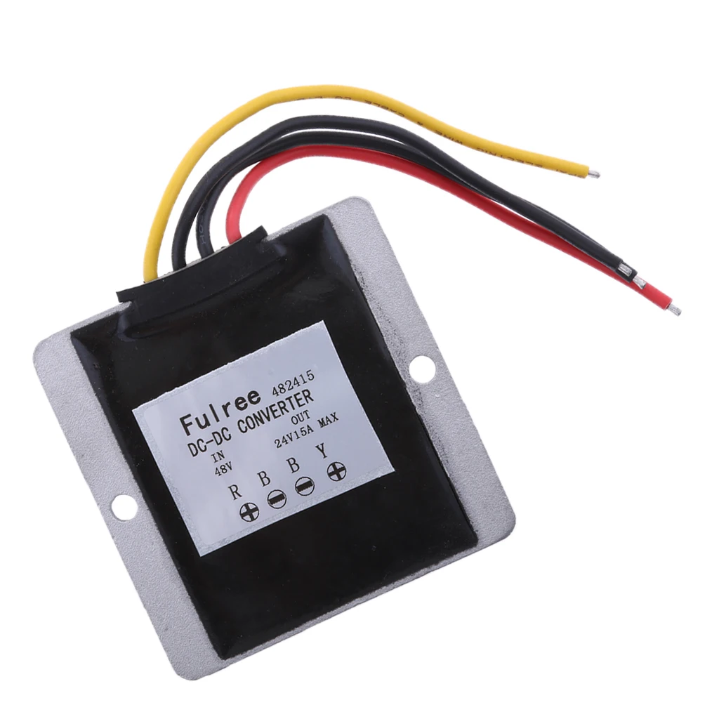 Waterproof DC/DC Converter Regulator 48V (30-60V) Step Down To 24V 15A 360W