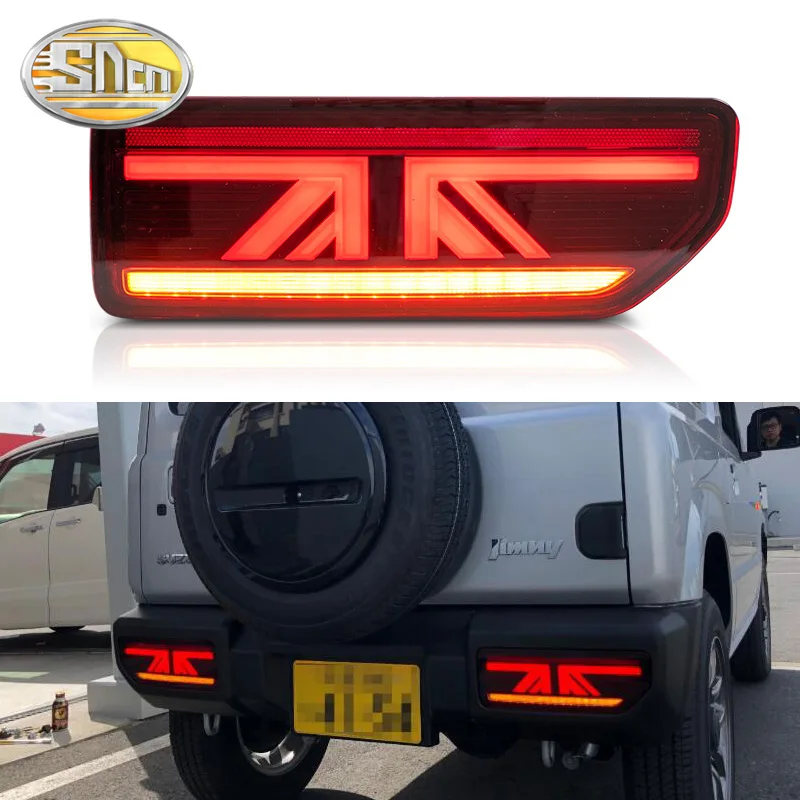 

Rear Fog Lamp + Brake Light + Reverse + Dynamic Turn Signal Car LED Tail Light Taillight For Suzuki Jimny 2018 2019 2020