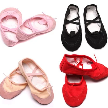 

Kids Dance Shoes Adult Professional Canvas Soft Sole Ballet Shoes Girls Children Ballet Slippers Femme