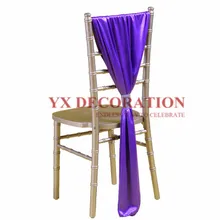 10 шт продано 70x140 см Шелк льда Chiavari створки крышка стула капот крышка для украшения свадебного банкета