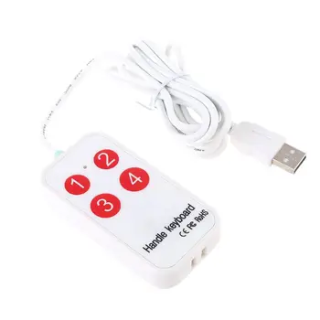 

USB Handheld Keyboard Shortcut 4 Key Programmable for PADS Drawing Control