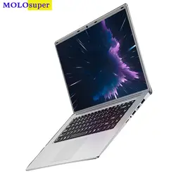 MOLOsuper 15,6 дюймов 1920*1080 ips экран ноутбук Atom E3950 четырехъядерный 6 ГБ ОЗУ 256 ГБ SSD или 1 ТБ HDD Windows ультратонкий ноутбук