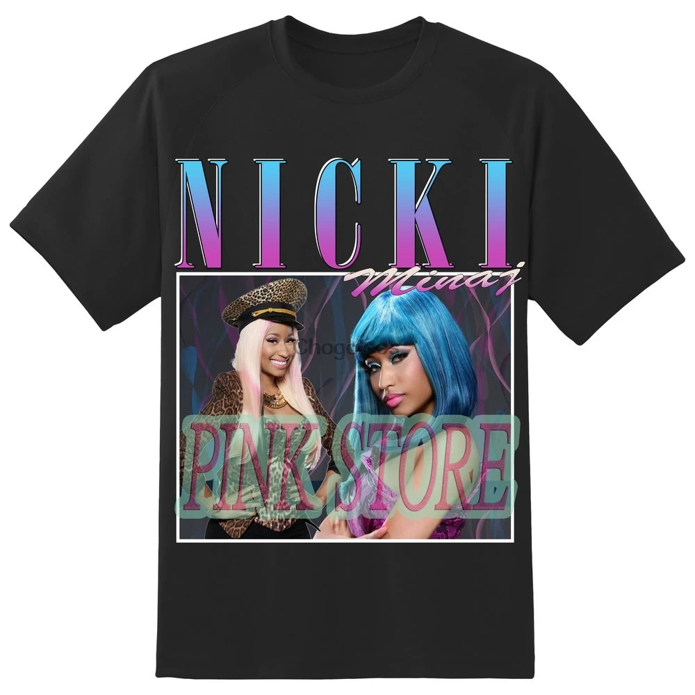 Классическая Ретро футболка Nicki Minaj в стиле 90-х Повседневная рубашка унисекс |