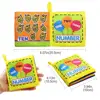 Soft Cloth Books Rustle Sound Infant Books Baby Books Quiet Books Educational Stroller Rattle Toys for Newborn Baby 0-12 month 2