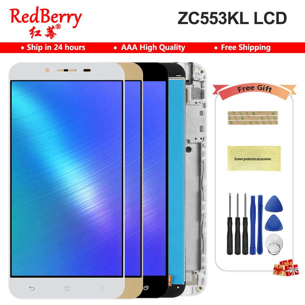 ЖК-дисплей 5 дюйма дигитайзер сенсорного экрана в сборе для Asus Zenfone 3 Max ZC553KL |