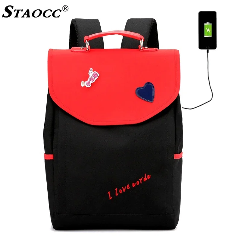 

Women Backpack USB Waterproof College Backpack School Bag for Girl Nylon Female Daily Bagpack Casual Travel Mochila Bookbag 2019