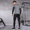 Sportswear Man Compression Sport Suits Hooded Reflective Tracksuits Sports Joggers Training Fitness Gym Clothes Running Set