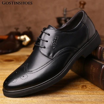 

Genuine Buty Meskie Men Business Casual Buty Meskie Brogue