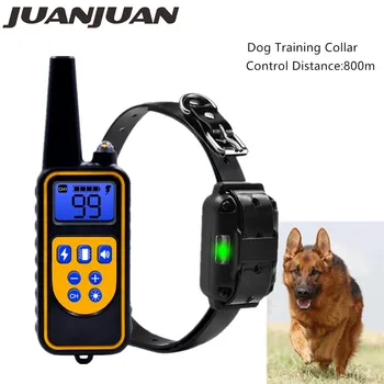 

800m Dog Training Collar Electric Remote Control Waterproof Rechargeable with LCD Display for Bark-stop Training Collars 40%OFF