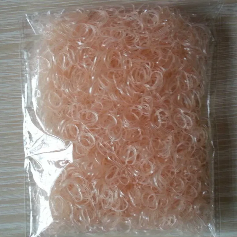 About 3000pcs/pack Candy Color Disposable Mini Elastic Rubber Bands for Girl Silicone Gum Kid Children Hair Accessories scrunchy