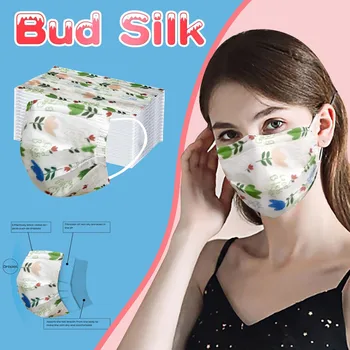 

10/20/30pcs Disposable Face Mask Adult Christmas Mask Printed Disposable Masks Fast Shipping Health Care Covers Mouths 3Ply