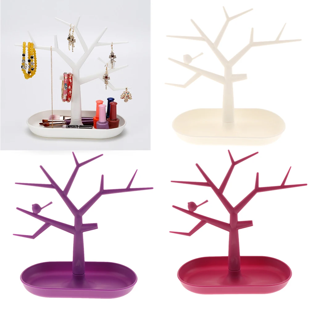 

Bird Tree Jewelry Earring Necklace Bracelet Hanger Display Stand Holder Rack