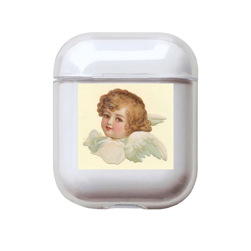 I201104 Мягкий милый Чехол Air Pods для Apple airpods, роскошные изображения, мультяшный ангел, Детские Airpods, чехол в Bluetooth, аксессуары для наушников - Цвет: I201104