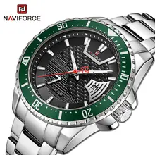 Aliexpress - NAVIFORCE Luxury Men Quartz Wrist Watches Calendar Shock Resistant Casual Sports Luminous Stainless Steel Men’s Creative Watches