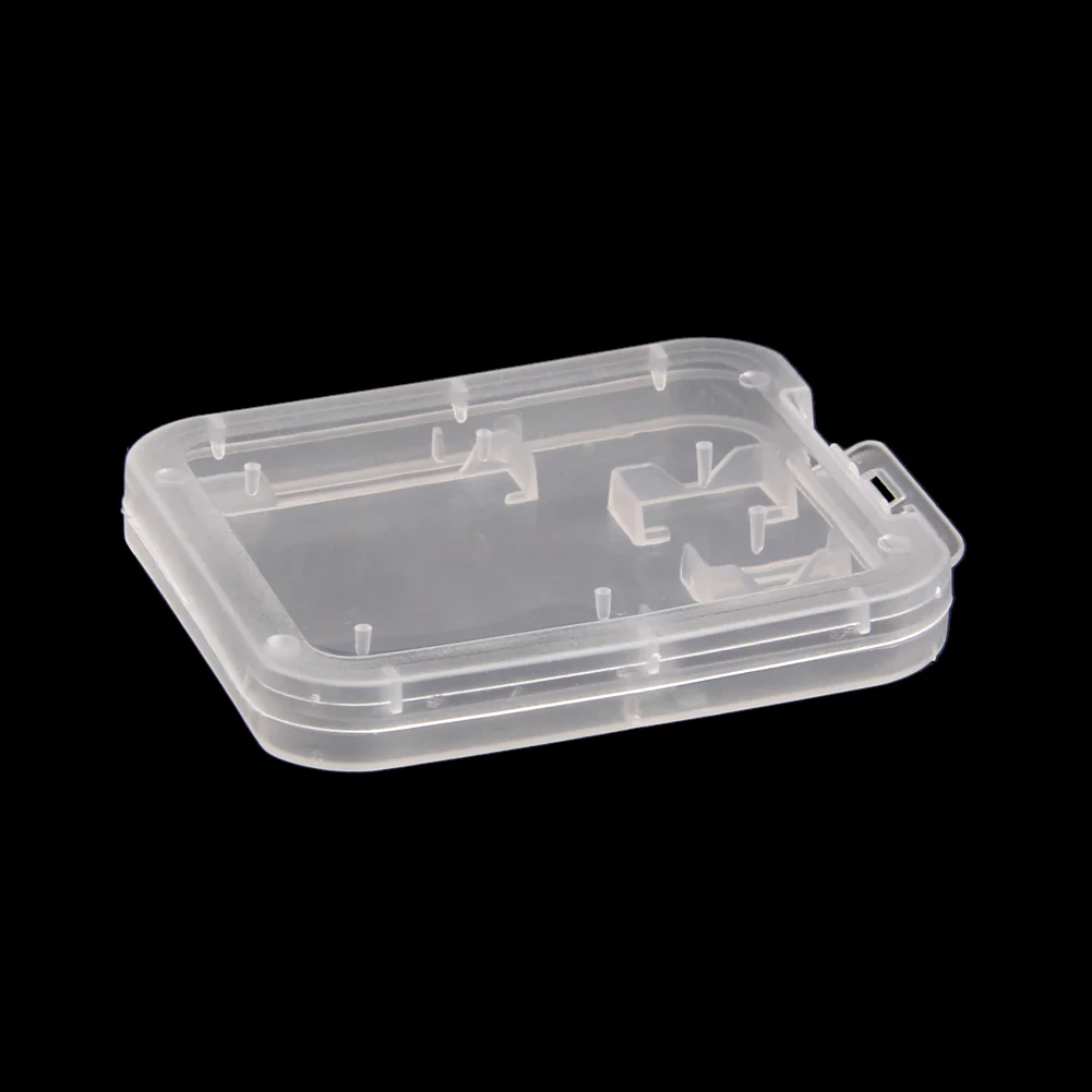 10 шт пластиковый прозрачный стандартный SD SDHC кошелек с отделами для Карт Коробка для хранения