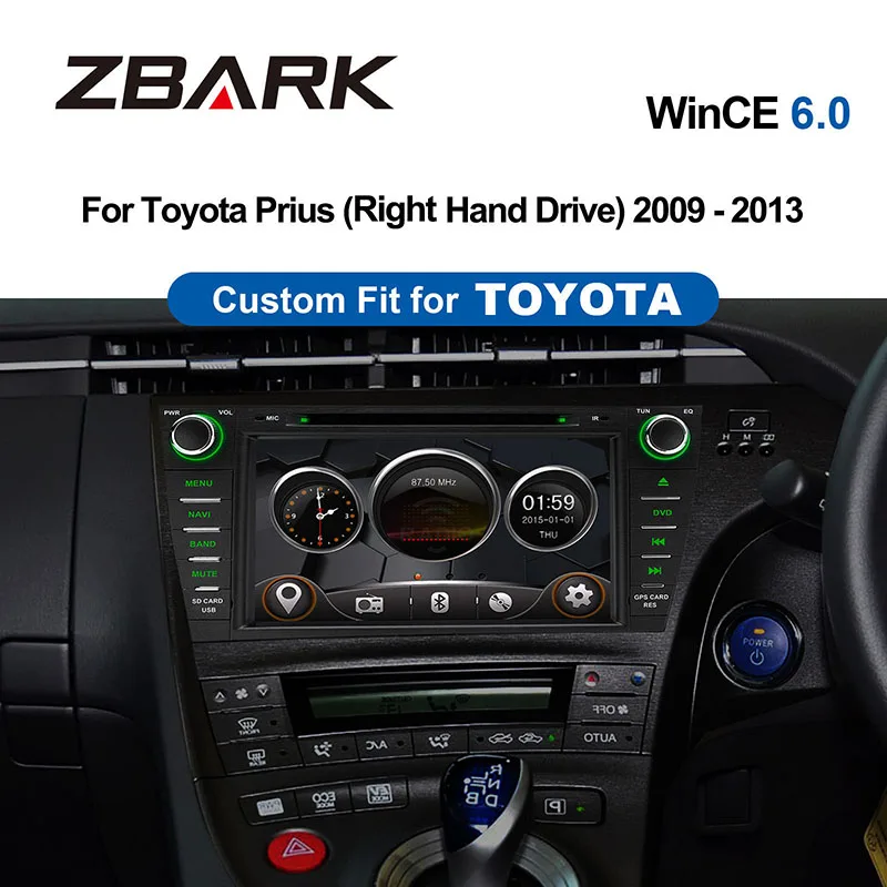 8 дюймов 2 din Автомобильный wince DVD плеер радио gps навигация для Toyota Prius правый Привод 2009 2010 2011 2012 2013 YHPRS801Y