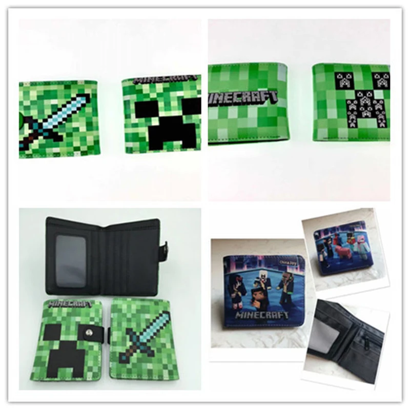 

Minecrafted Wallet Peripheral Toys Youth Student Personality Creative Multi-card Wallet Kids Wallet Toy Holiday Gift