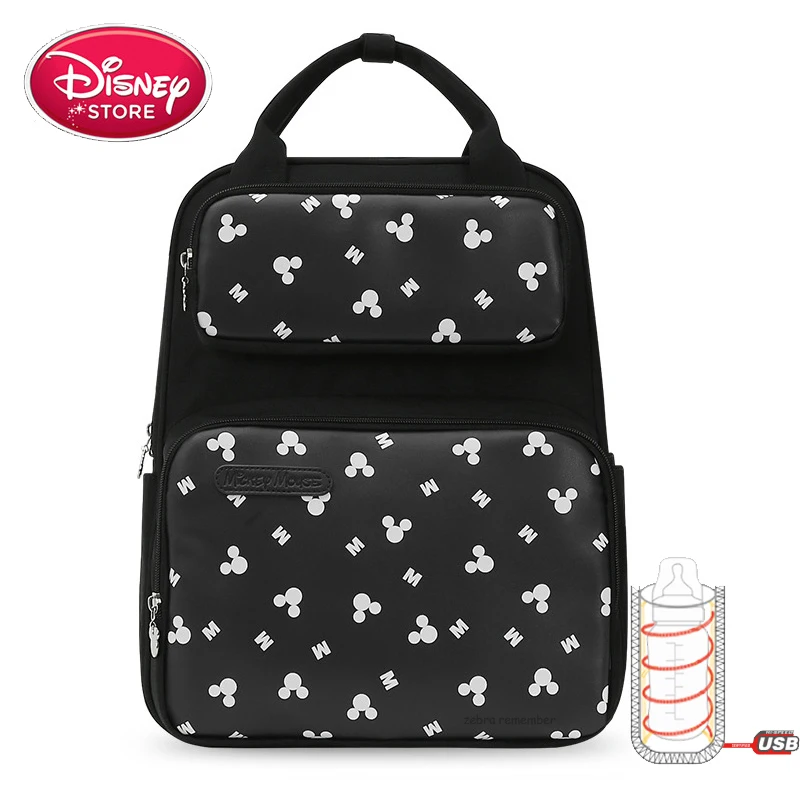 Сумка для подгузников Disney сумка мам USB бутылочка с Микки Маусом сумки детских