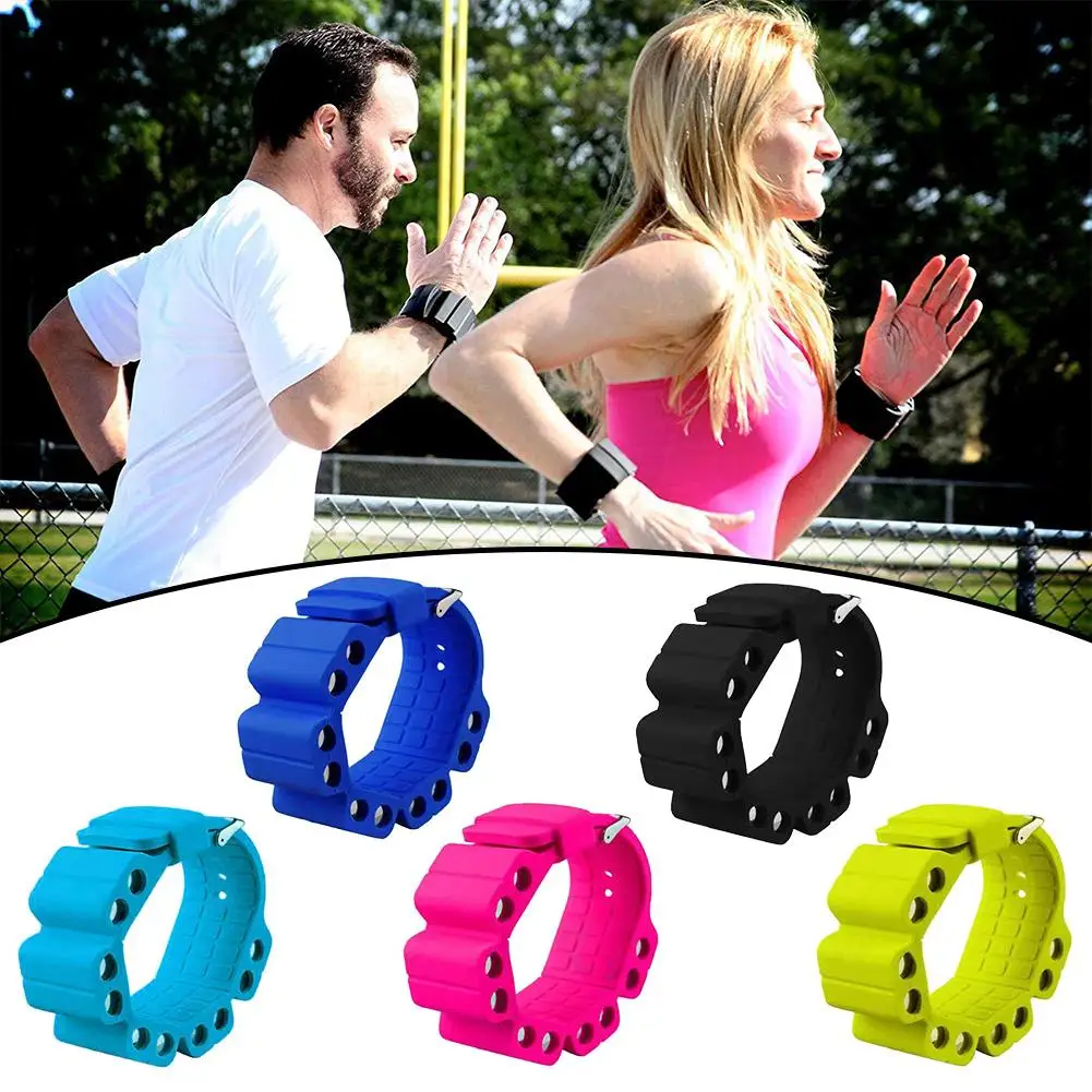 2Pcs Durable Wrist Weights Silicone Adjustable Bracelet Wearable Wrist Weights For Fitness Exercise Walking Jogging Yoga Gym