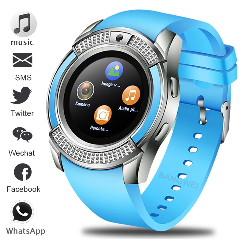 

LIGE 2019 new fashion smartwatch information vibration reminder LED color screen bluetooth smart watch men reloj inteligente+box