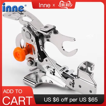 

INNE Sewing machine Household Ruffler Presser Foot supplies Low Shank Pleated Attachment Press Feet Accessories Model 55705