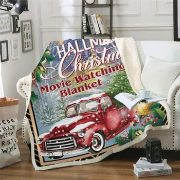 

This Is My Christmas Movie Watching Blanket Double-Sided Thickening Blanket Super Soft Cozy Warm Plush Throws For Kids