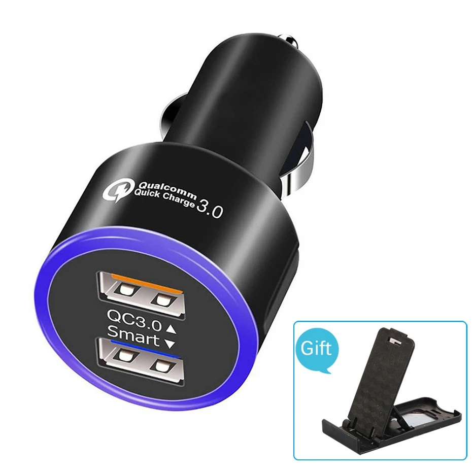 Автомобильное зарядное устройство с двумя Usb портами QC 3 0|Зажигалка| |
