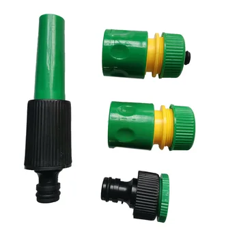 

Set Of Durable Hose Pipe Spray Nozzle Set Of 4 Extra Fittings Attachments Sprinkler Garden Water Sprayer Connector